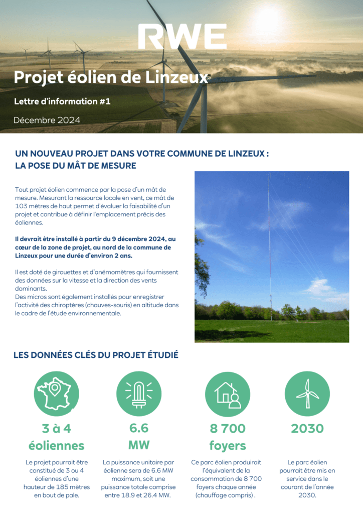 Lettre d'information n°1